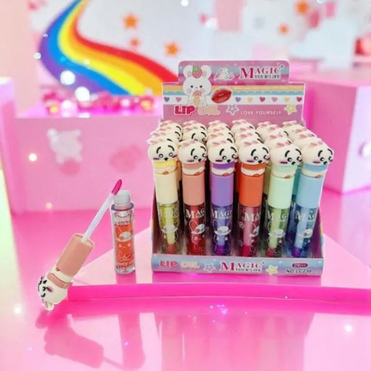 Ulei buze Magic Your Life Lip Oil Panda – hidratare si luciu cu capac ursulet